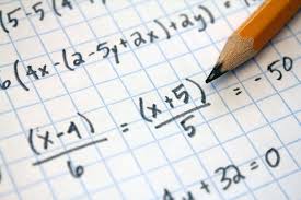 Mathematics worked out on paper